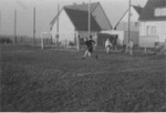 Spielszene alter Sportplatz um 1960